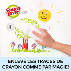Scotch-Brite Éponge Magique en Melamine de Nettoyage, 12 par lot - Gomme Magique Pour Éliminer les Taches et les Saletés Tenaces