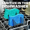 Scotch-Brite Éponge Grattante Scrub Dots pour La Cuisine - 3 Éponges par Paquet - Non rayante - pour Un Nettoyage Efficace et Pr