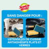 Scotch-Brite Delicate Éponge à Récurer en Cellulose non Rayante , 10 Pièces - Tampon à Récurer Très Absorbant Indiqué pour les T