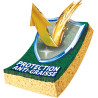Spontex - Gratte-Eponge Stop-Graisse - 2 éponges grattantes vertes protection anti-graisse