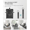 SONGMICS Égouttoir à Vaisselle, Organisateur de Plan de Travail, Bec Rotatif à 360° et Extensible, Bac d’Égouttement, Porte-Couv