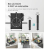 SONGMICS Égouttoir à Vaisselle, 2 Niveaux, Organisateur de Plan de Travail, Bec Rotatif à 360° et Extensible, Bac d’Égouttement,