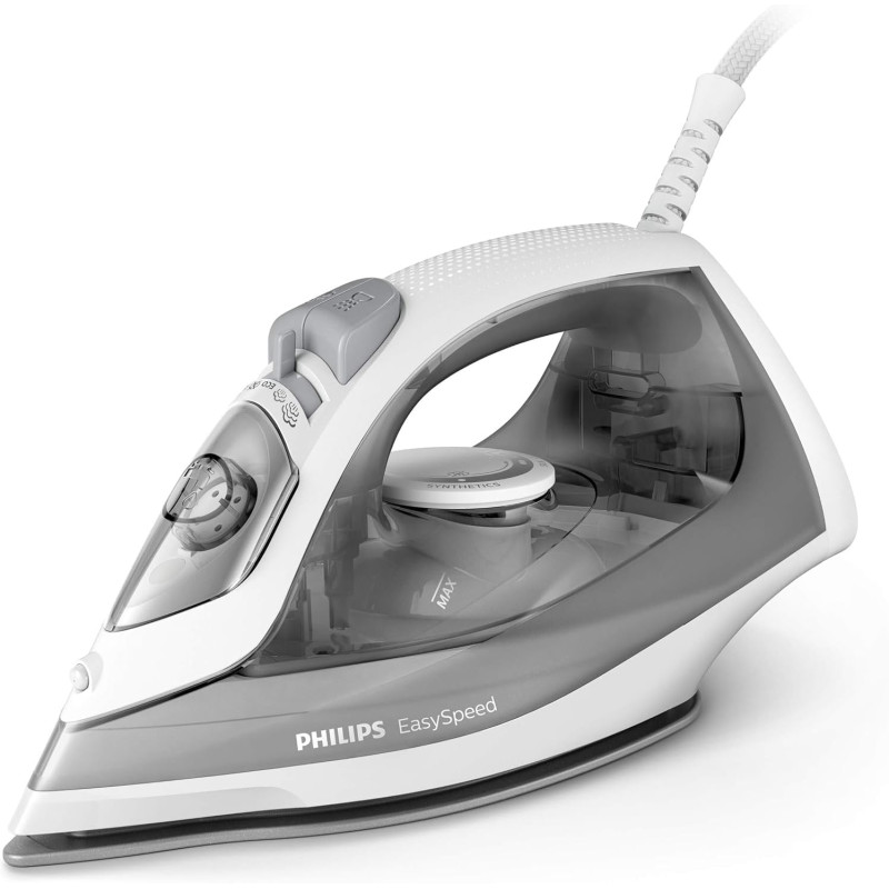 Philips fer à repasser EasySpeed - Puissance Fer à vapeur 2 000 W, Effet Pressing 100 g, Débit Vapeur Continue 15 g/min, Semelle