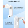 JISULIFE Mini ventilateur portatif, ventilateur à main 3 en 1, ventilateur de poche rechargeable, ventilateur à piles [12-19 heu