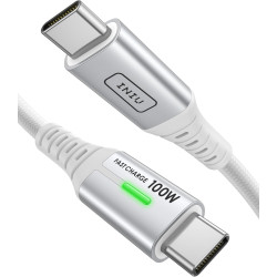 INIU Câble de charge rapide USB-C, 2 m/BSWH, Type C, en nylon, USB-A vers USB-C, pour Samsung S22 S21 Note 10 Google Pixel 7 iPa