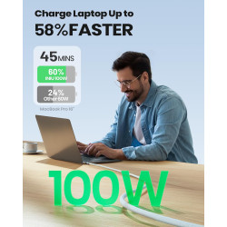 INIU Câble de charge rapide USB-C, 2 m/BSWH, Type C, en nylon, USB-A vers USB-C, pour Samsung S22 S21 Note 10 Google Pixel 7 iPa