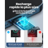 INIU Câble USB C, 0.3m 100W PD 5A Cable USB C Charge Rapide QC 4.0 Chargeur Type C Nylon Tressé pour iPhone 15 Samsung S23 Ultra