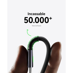 INIU Cable USB C, [1m+1m] 100W 5A PD QC4 Câble usb c vers usb c Charge Rapide, Chargeur Type C de Données en Nylon Tressé pour M