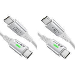 INIU Câble de charge rapide USB-C, 2 m/BSWH, Type C, en nylon, USB-A vers USB-C, pour Samsung S22 S21 Note 10 Google Pixel 7 iPa