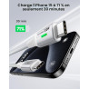 INIU Cable USB C, [2m+2m] 100W 5A PD QC4 Câble usb c vers usb c Charge Rapide, Chargeur Type C de Données en Nylon Tressé pour M
