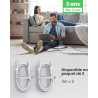 INIU Cable USB C, [2m+2m] 100W 5A PD QC4 Câble usb c vers usb c Charge Rapide, Chargeur Type C de Données en Nylon Tressé pour M