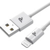 RAMPOW Cable iPhone [Certifié Apple MFi] Cable Lightning USB Charge Rapide, Câble Chargeur Lightning Connecteur, Ultra Résistant