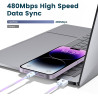 RAMPOW Cable iPhone [Certifié Apple MFi] Cable Lightning USB Charge Rapide, Câble Chargeur Lightning Connecteur, Ultra Résistant