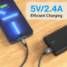 RAMPOW Câble iPhone [20cm/0.65ft] Certifié Apple MFi, iPhone Chargeur Fibre de Nylon Tressé avec Ultra Résistant, Câble Lightnin