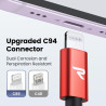 RAMPOW Câble iPhone, Certifié Apple MFi en Fibre de Nylon Tressé, Connecteur Ultra Résistant, Câble Lightning Charge Rapid pour 