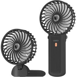 Lepwings Mini Ventilateur Portable USB Rechargeable, 4 Vitesses, Autonomie 5,5-16 Heures, Rotation 180°, Ventilateur de Poche Pl