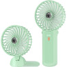 Lepwings Mini Ventilateur Portable USB Rechargeable, 4 Vitesses, Autonomie 5,5-16 Heures, Rotation 180°, Ventilateur de Poche Pl