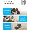 INIU Cable USB C Charge Rapide 3,1A, [2m+2m+0,5m/Lot de 3] Câble USB vers USB C, Nylon Chargeur Cable Type C USB A Cordon USBC p