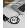 INIU Câble USB C, Cable USB C [1m/3.1A] Charge Rapide, Nylon QC 3.0 Câble Chargeur Type C pour Samsung Galaxy S24 S23 S22 S10 S9