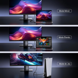 Uvert 8k câble hdmi 2.1 certifié 10k 8k 60hz 4k 240hz haute vitesse 48gbps cordon hdmi aluminium dynamichdr dolby atmos hdcp tre