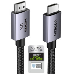 Uvert 8k câble hdmi 2.1 certifié 10k 8k 60hz 4k 240hz haute vitesse 48gbps cordon hdmi aluminium dynamichdr dolby atmos hdcp tre