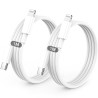 Cable iPhone USB C, Cable USB C vers Lightning 1M+1M, MFi Certifié Câble iPhone USBC Chargeur Rapide Fil pour Apple iPhone 14 13