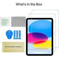 ProCase 2 Verre Trempé pour iPad(A16) 11 Pouces 2025, iPad 10ème Génération 10.9 Pouces 2022, Film Protection Screen Protecteur,