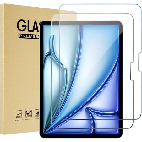 ProCase 2 Verre Trempé pour iPad Air 13 Pouces (M4) 2026/(M3) 2025/(M2) 2024, Film Protection Ecran, Screen Protecteur, Anti Ray