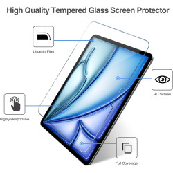 ProCase 2 Verre Trempé pour iPad Air 13 Pouces (M4) 2026/(M3) 2025/(M2) 2024, Film Protection Ecran, Screen Protecteur, Anti Ray
