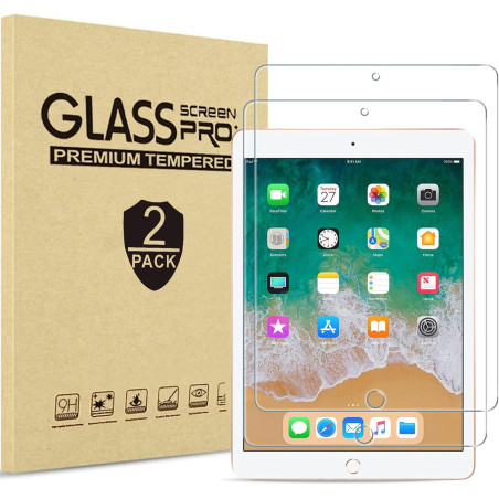 ProCase 2 Verre Trempé iPad 9.7", iPad 6/5/Pro 9.7"/Air 2/Air 1, Film Protection Screen Protecteur, Anti Rayures Sans Bulles 0.3