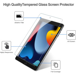 ProCase 2 Verre Trempé pour iPad 10.2", iPad 9/8/7ème Génération 2021/2020/2019, Film Protection d'Écran Screen Protecteur, Anti