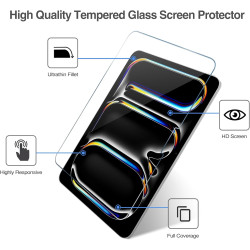 ProCase 2 Verre Trempé pour iPad Pro 11 (M5) 2025/(M4) 2024, Film Protection Ecran, Screen Protecteur, Anti Rayures Sans Bulles 