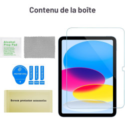 ProCase 1 Verre Trempé pour iPad(A16) 11 Pouces 2025, iPad 10ème Génération 10.9 Pouces 2022, Film Protection Screen Protecteur,
