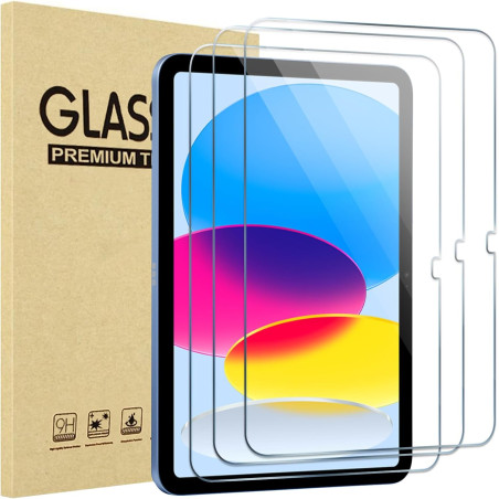 ProCase 3 Verre Trempé pour iPad(A16) 11 Pouces 2025, iPad 10ème Génération 10.9 Pouces 2022, Film Protection Screen Protecteur,