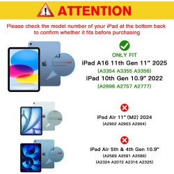 ProCase 3 Verre Trempé pour iPad(A16) 11 Pouces 2025, iPad 10ème Génération 10.9 Pouces 2022, Film Protection Screen Protecteur,