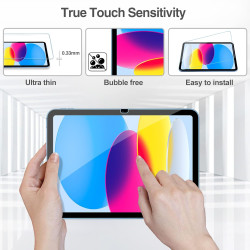ProCase 3 Verre Trempé pour iPad(A16) 11 Pouces 2025, iPad 10ème Génération 10.9 Pouces 2022, Film Protection Screen Protecteur,