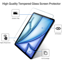 ProCase 1 Verre Trempé pour iPad Air 11 Pouces (M4) 2026/(M3) 2025/(M2) 2024, Film Protection Ecran, Screen Protecteur, Anti Ray