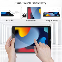 ProCase 3 Verre Trempé pour iPad 10.2", iPad 9/8/7ème Génération 2021/2020/2019, Film Protection d'Écran Screen Protecteur, Anti