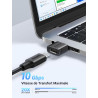 Uvert adaptateur usb vers usb c 3.2 10gbps lot de 3 convertisseur type c femelle vers type a mâle charge rapide data sync compat