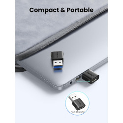 Uvert adaptateur usb vers usb c 3.2 10gbps lot de 3 convertisseur type c femelle vers type a mâle charge rapide data sync compat
