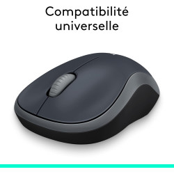 Logitech M185 Souris sans Fil, 2.4 GHz avec Mini Récepteur USB, Longévité de la Pile 12 Mois, Résolution du Capteur 1000 PPP, Am