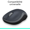 Logitech M185 Souris sans Fil, 2.4 GHz avec Mini Récepteur USB, Longévité de la Pile 12 Mois, Résolution du Capteur 1000 PPP, Am