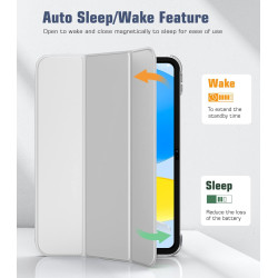 TiMOVO Coque Compatible avec iPad (A16) 11ème Génération 11 Pouces 2025/iPad 10ème Génération 10,9 Pouces 2022, Légère Housse Ar