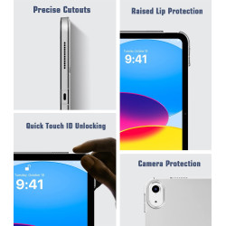 TiMOVO Coque Compatible avec iPad (A16) 11ème Génération 11 Pouces 2025/iPad 10ème Génération 10,9 Pouces 2022, Légère Housse Ar