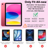 TiMOVO Coque Compatible avec iPad (A16) 11ème Génération 11 Pouces 2025/iPad 10ème Génération 10,9 Pouces 2022, Légère Housse Ar