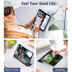 TiMOVO Coque Compatible avec iPad (A16) 11ème Génération 11 Pouces 2025/iPad 10ème Génération 10,9 Pouces 2022, Légère Housse Ar