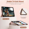 TiMOVO Coque Compatible avec iPad (A16) 11ème Génération 11 Pouces 2025/iPad 10ème Génération 10,9 Pouces 2022, Légère Housse Ar