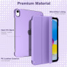 TiMOVO Coque Compatible avec iPad (A16) 11ème Génération 11 Pouces 2025/iPad 10ème Génération 10,9 Pouces 2022, Légère Housse Ar