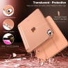 Timovo coque compatible avec ipad (a16) 11ème génération 11 pouces 2025/ipad 10ème génération 10,9 pouces 2022, légère housse ar