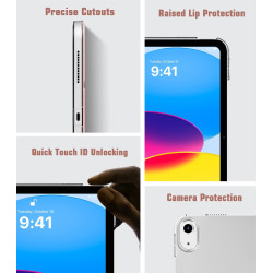 TiMOVO Coque Compatible avec iPad (A16) 11ème Génération 11 Pouces 2025/iPad 10ème Génération 10,9 Pouces 2022, Légère Housse Ar